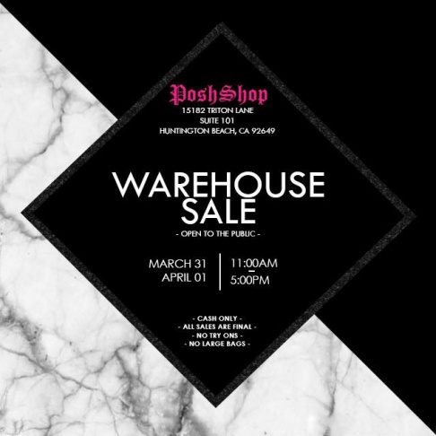 Posh Shop warehouse sale
