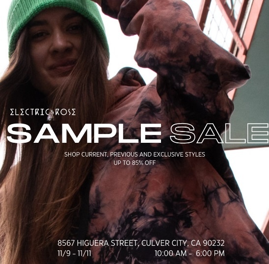 Electric and Rose Sample Sale
