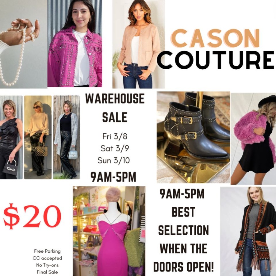 Cason Couture $20 Warehouse Sale