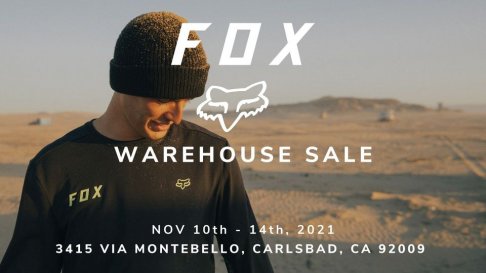 Fox Racing Warehouse Sale