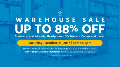 Monoprice Warehouse Sale