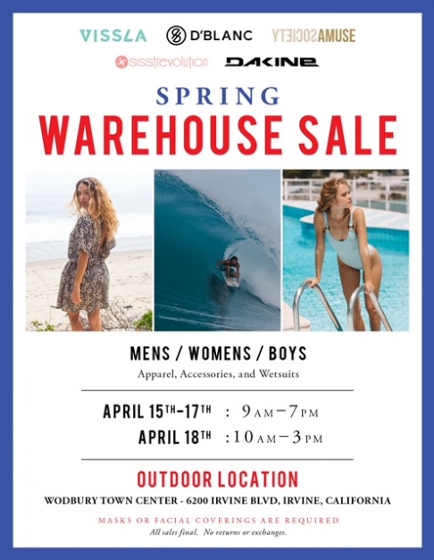 Spring Surf Warehouse Sale - Irvine