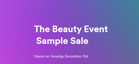 The Beauty Event  Sample Sale