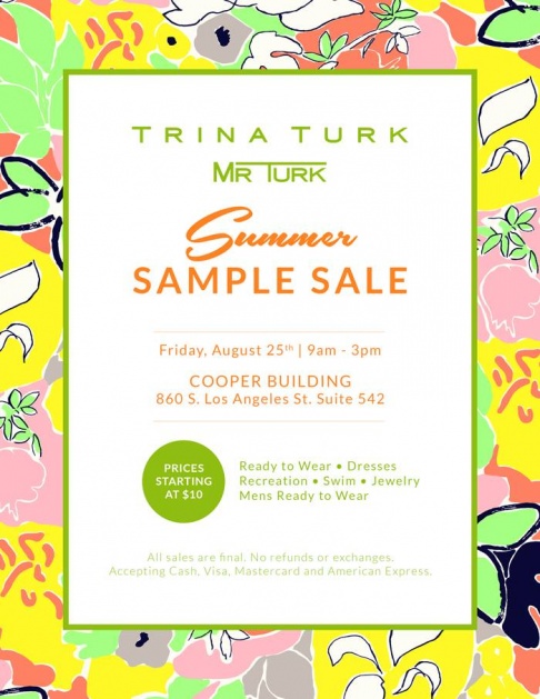 Trina Turk Summer Sample Sale
