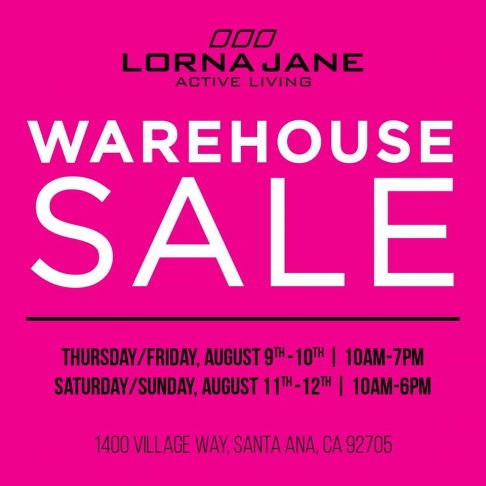 Lorna Jane Warehouse Sale