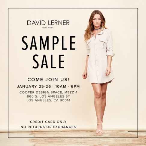 David Lerner Sample Sale