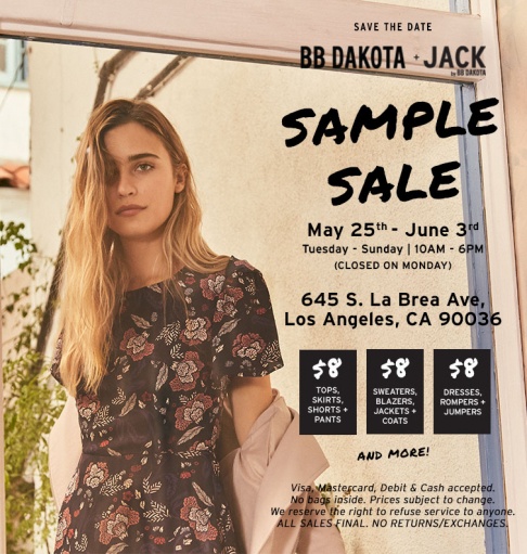 BB Dakota Sample Sale - 2
