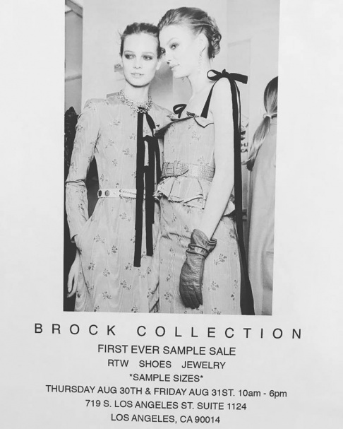 Brock Collection Sample Sale