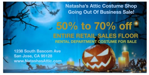 Natasha's Attic Costume Store- Going out of Business SALE