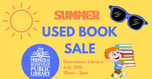 Friends of the Roseville Public Library Summer Used Book Sale