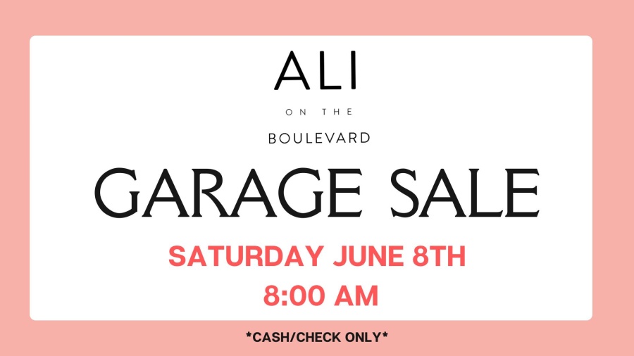 Ali on the Boulevard Garage Sale