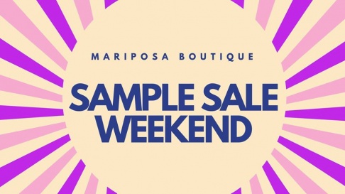 Mariposa Boutique Sample Sale