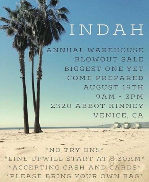 Indah Clothing Warehouse Sale