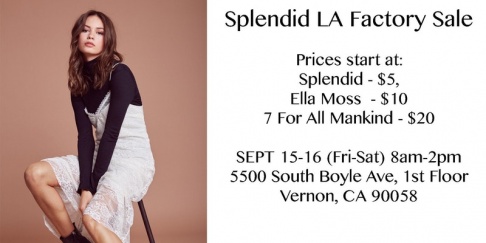 Splendid, Ella Moss and 7 For All Mankind Factory Sale