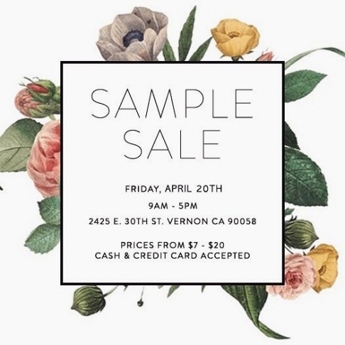 Everly Clothing Sample Sale