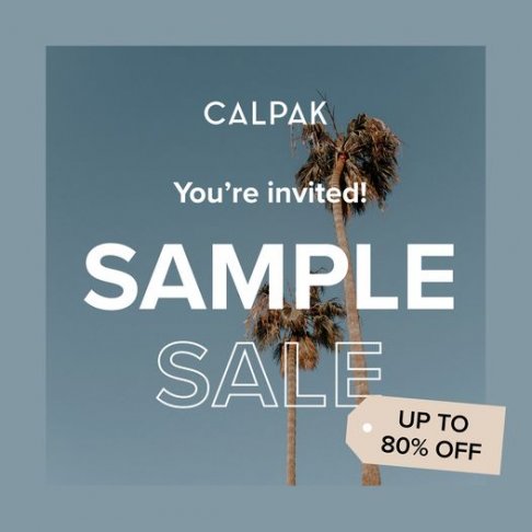 CALPAK Sample Sale
