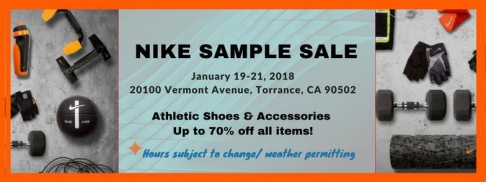 Nike Sample Sale - Torrance