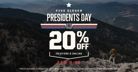 5.11 Tactical Presidents Day Sale - San Diego