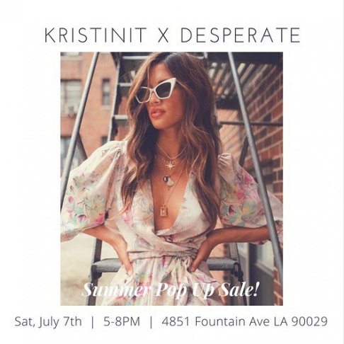 Kristinit and Desperate Summer Pop-Up Sale