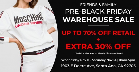 La Dolce Vitae Friends and Family Pre-Black Friday Luxe Warehouse Sale