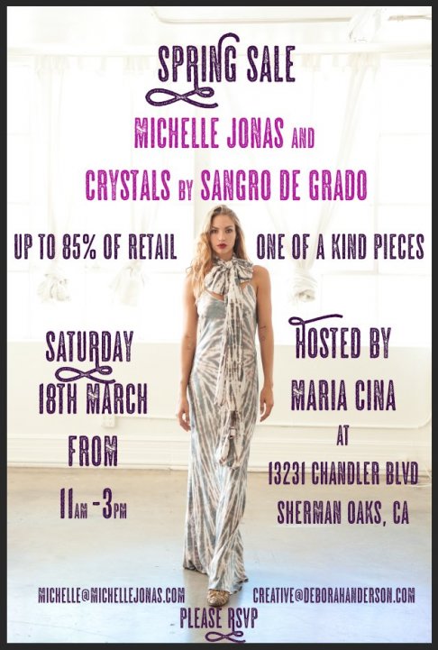 Michelle Jonas and Crystals by Sangro De Grado Spring Sale