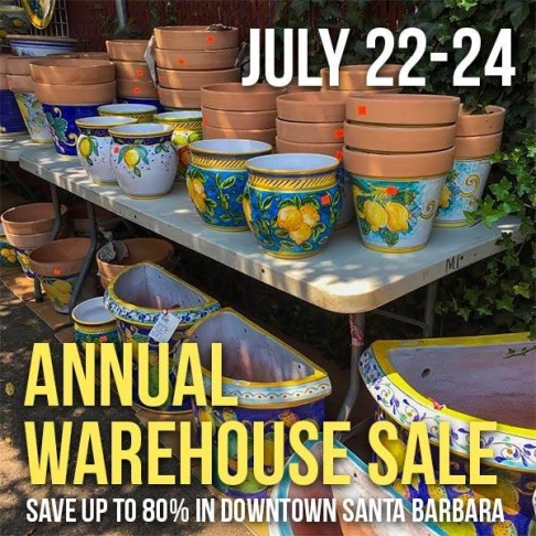 Italian Pottery Outlet Warehouse Sale!