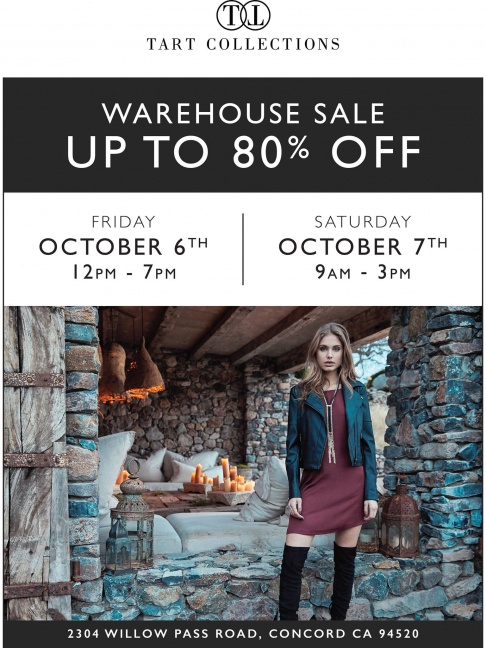 Tart Collections Warehouse Sale