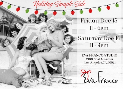 Eva Franco Studio Holiday Sample Sale