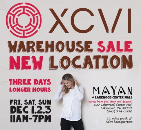 XCVI Warehouse Sale