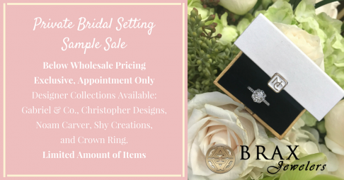 Private Bridal Setting Sample Sale