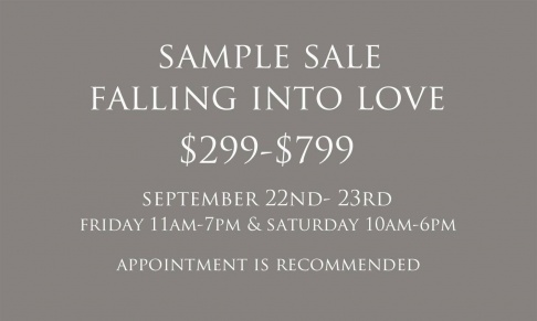 Falling Into Love Sample Sale
