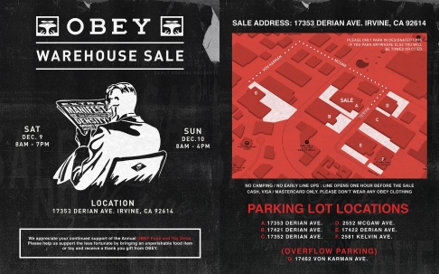 OBEY Warehouse Sale