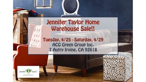 Jennifer Taylor Home Warehouse Sale
